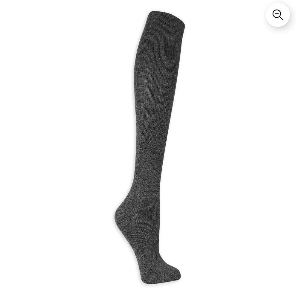 Dr. Scholl's Graduated Compression Socks Knee‎ High Women's Size 8-12 Charcoal